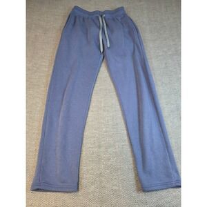 Real Essentials Mens Blue Gray Fleece Straight Leg Sweatpants Large RN166455